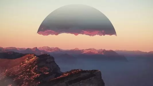 Futuristic landscape animation