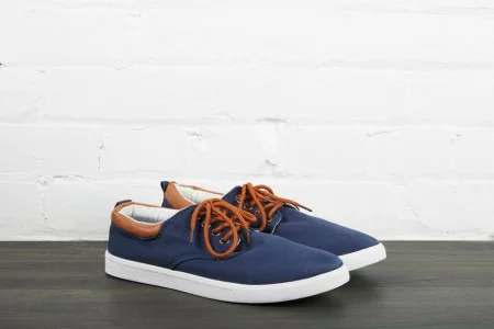 Navy blue skate shoes